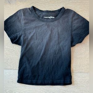 Stylish Black Ombre Crop Top